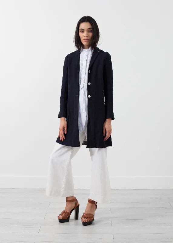 Halo Coat Fitted Loose Oversized
