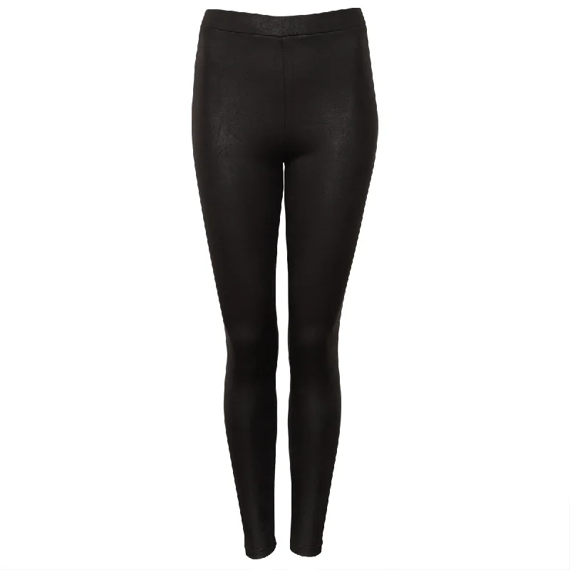 Style Leggings Schwarz Fashionable Ribbed Knit Leggings