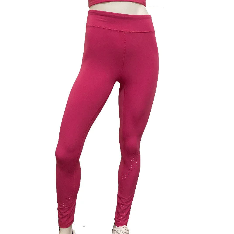 FILA Forza 7/8 Perforated Womens Leggings Elegant Shiny Black Leggings