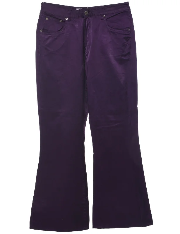 Flared Leg Y2K Trousers - W32 L31 Trousers Cargo pockets
