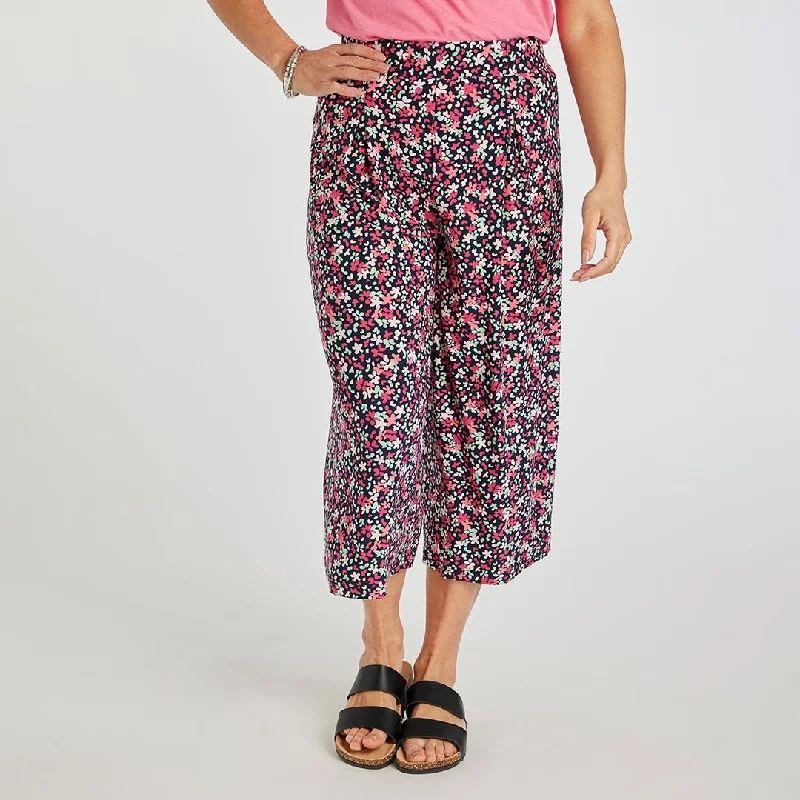 Ladies Supersoft Wide Leg Trousers Trousers Formal Black