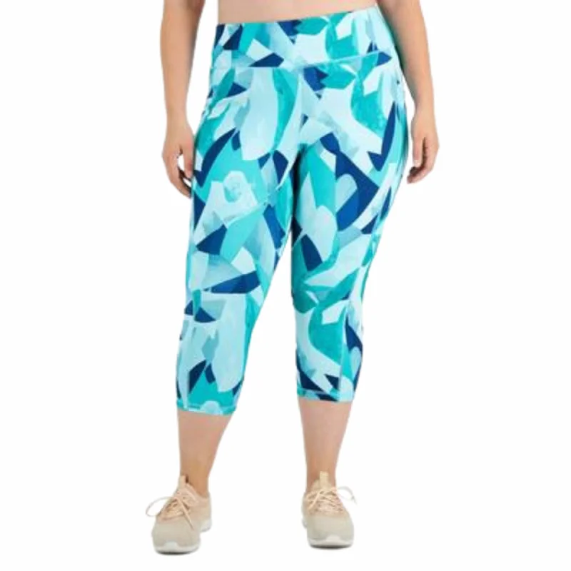 IDEOLOGY - Plus Size Abstract Side Pocket Cropped Leggings Cozy Full-Length Workout Leggings IDEOLOGY - Plus Size Abstract Side Pocket Cropped Leggings Cozy Full-Length Workout Leggings