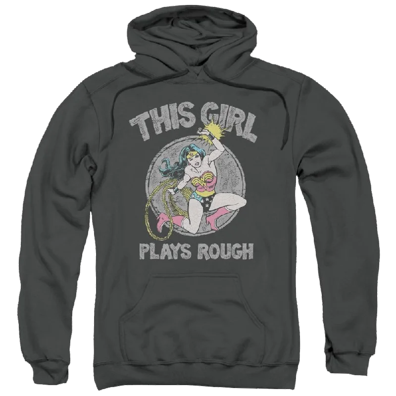 DC Comics Plays Rough - Pullover Hoodie Puff Sleeve Stylish