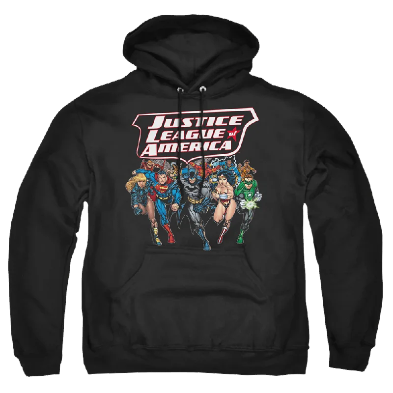 Justice League Charging Justice Pullover Hoodie dolman Sleeve Top