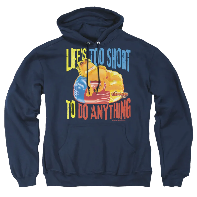 Garfield Too Short - Pullover Hoodie Ribbed Crew Neck
