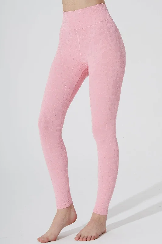Classic Déese Fleur Legging 3D - Powder Pink Stylish Everyday Leggings