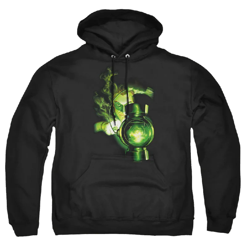 Green Lantern Lantern Light - Pullover Hoodie Cold Shoulder Design