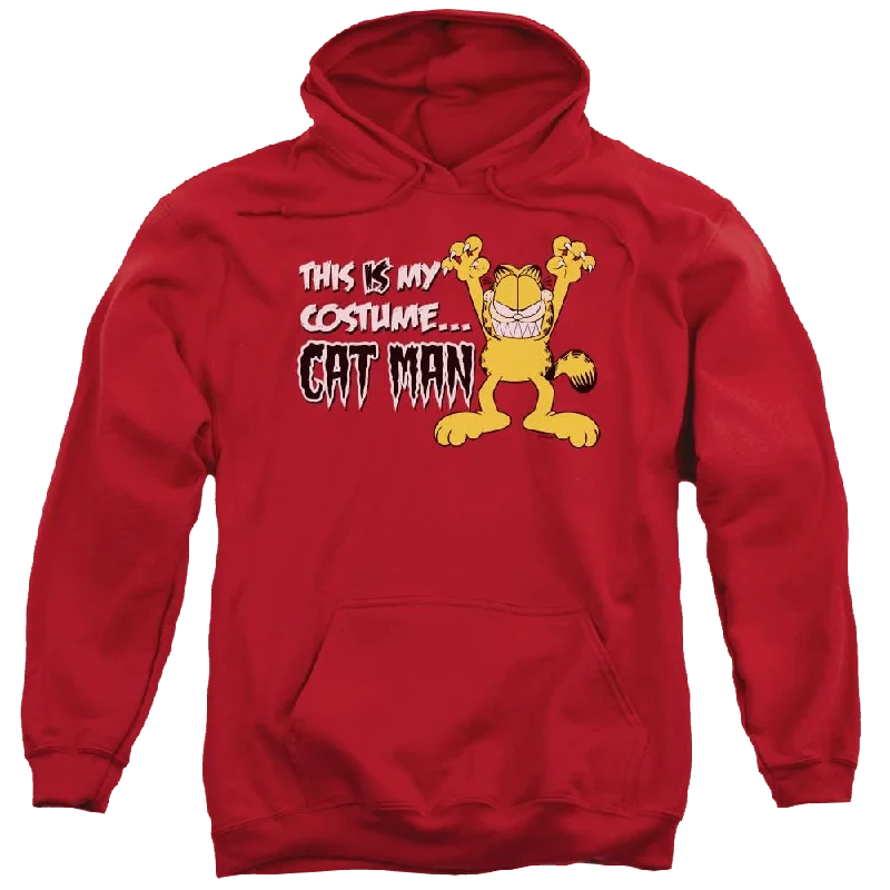 Garfield Cat Man - Pullover Hoodie Square Neck Pullover