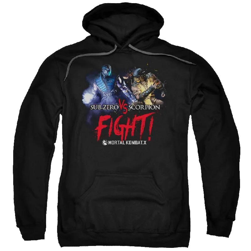 Mortal Kombat Fight Pullover Hoodie Box Sleeve Comfort