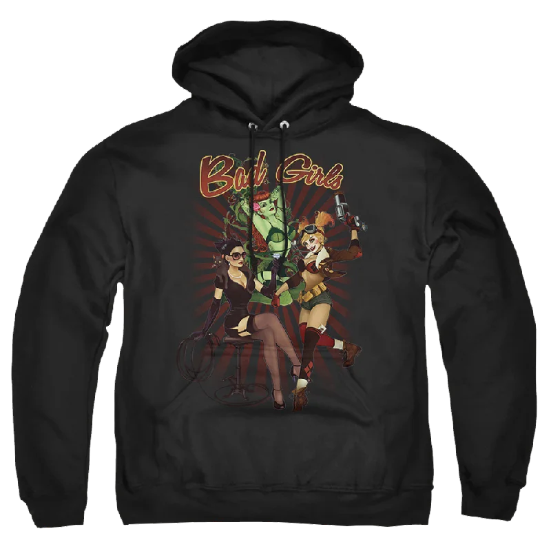Justice League Bad Girls Pullover Hoodie Bardot Neck Top