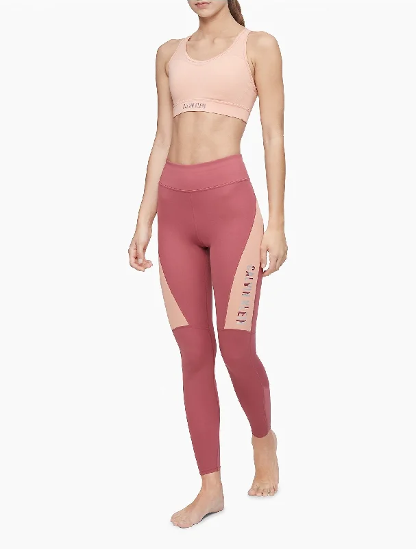 Calvin Klein Performance Colorblock Logo High Waist Leggings - Women Trendy Minimalist Leggings Calvin Klein Performance Colorblock Logo High Waist Leggings - Women Trendy Minimalist Leggings
