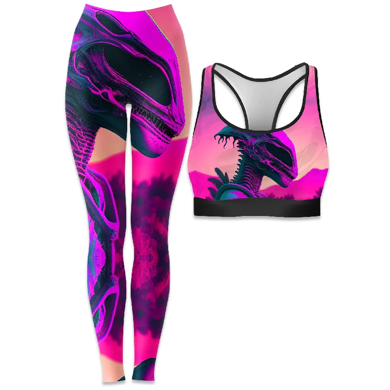 Dawn of a New Age Rave Bra and Leggings Combo Comfortable Slip-On Compression Leggings Dawn of a New Age Rave Bra and Leggings Combo Comfortable Slip-On Compression Leggings
