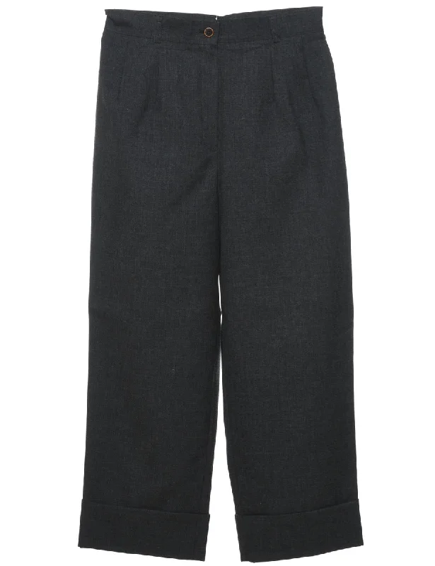 Dark Grey Classic Trousers - W29 L25 Trousers Lace Delicate