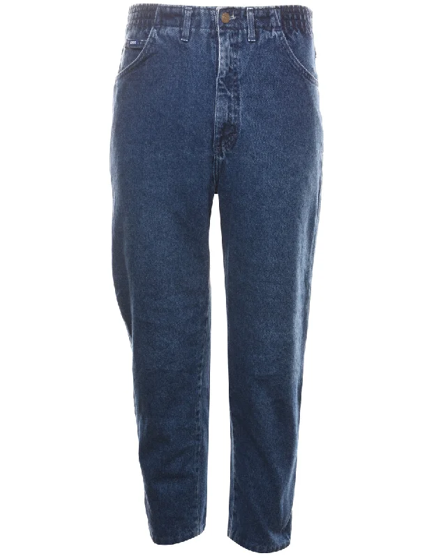 Dark Wash Lee Denim Trousers - W26 L26 Trousers Capri Summer