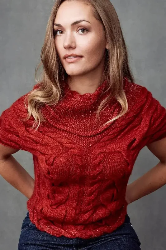 Chani Woman Pullover Qiviuk, Merino & Silk Keyhole Neck Pullover