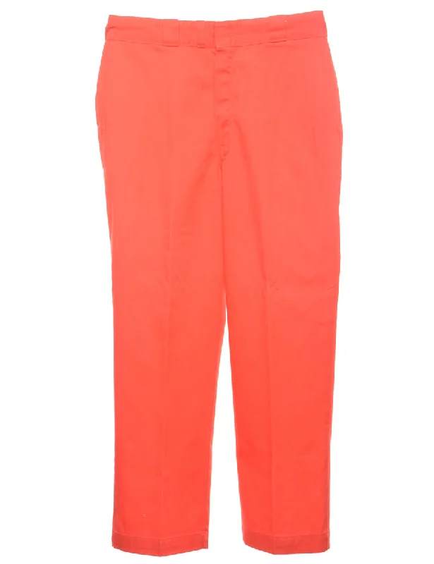 Red Suit Trousers - W33 L30 Trousers Mesh Breathable