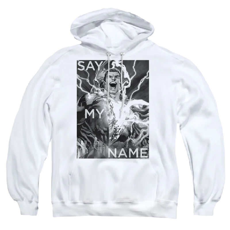 Justice League Say My Name Pullover Hoodie One Shoulder Top