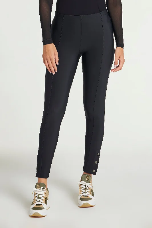 Aida Cozy Fleece Lined Legging Comfortable Ribbed Waistband Leggings