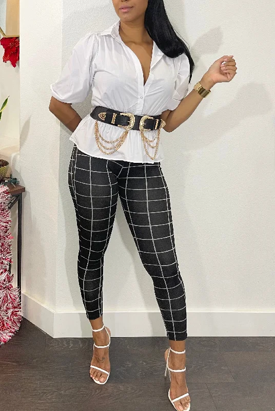Curves Ahead Leggings Fashionable Fitted Workout Leggings