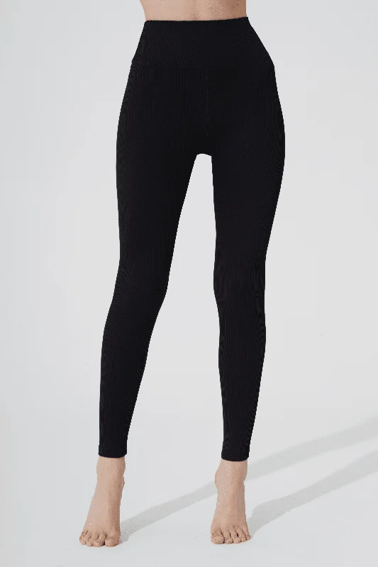 Querida High Waist R Legging - Noir Stylish Sweat-Proof Leggings