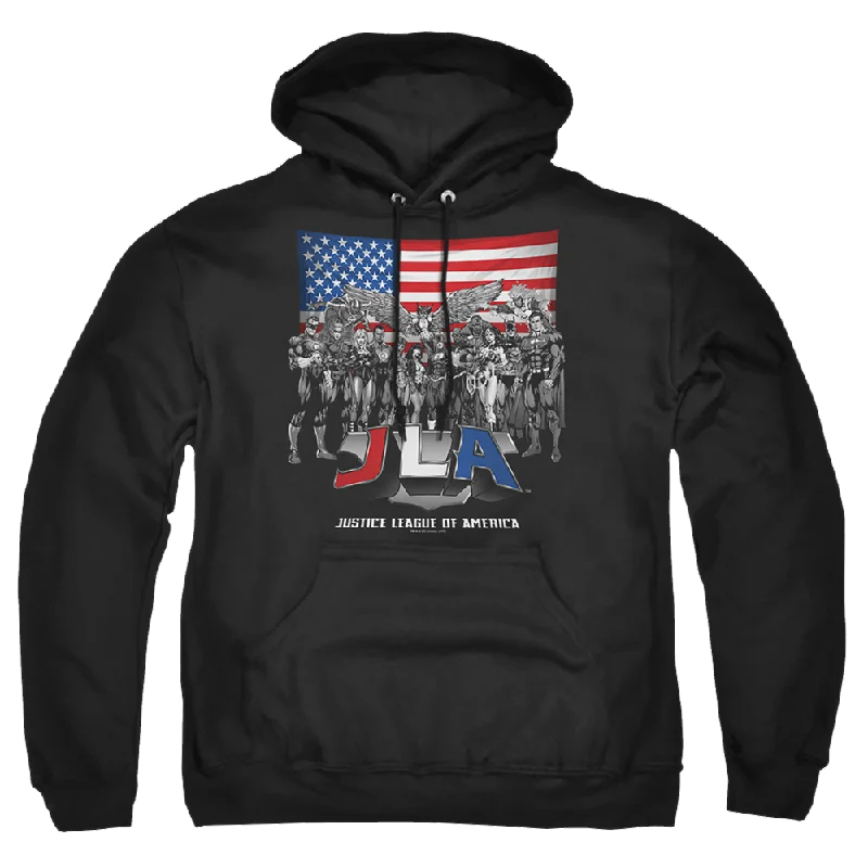 Justice League All American League Pullover Hoodie Saggy Sleeve Comfort