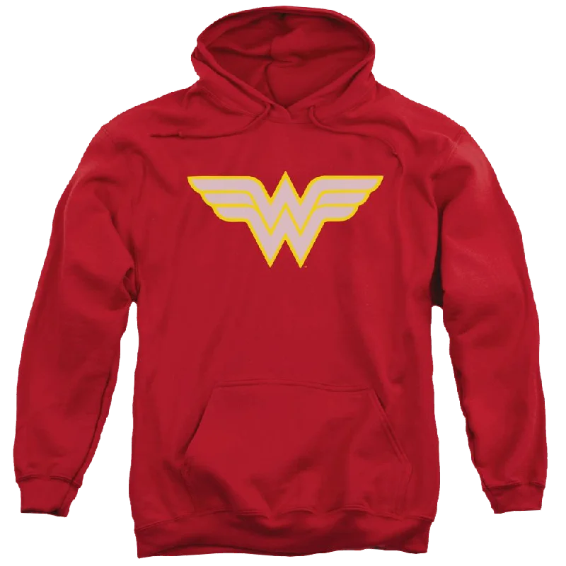 DC Comics Ww Logo - Pullover Hoodie High Neck Pullover