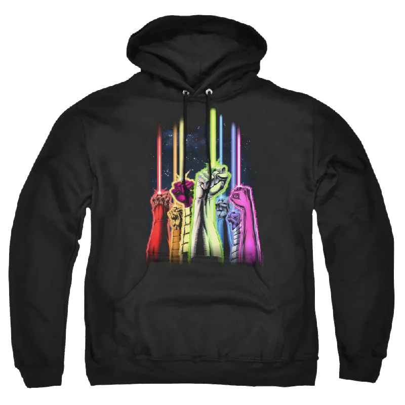 Green Lantern Rainbow Corps - Pullover Hoodie Asymmetrical Hem Sweater