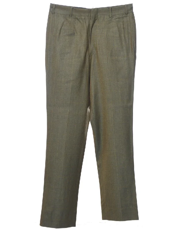 Olive Green Trousers - W30 L31 Trousers cozy comfortable