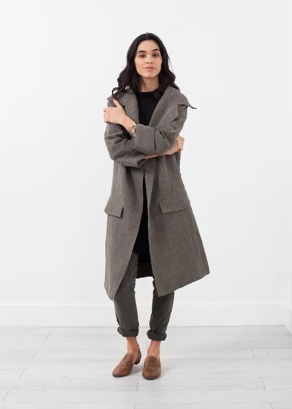 Sola Coat Vent Hem Cuff