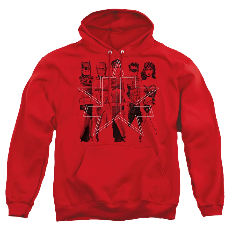 Justice League Five Stars Pullover Hoodie Hooded Pullover Sweater