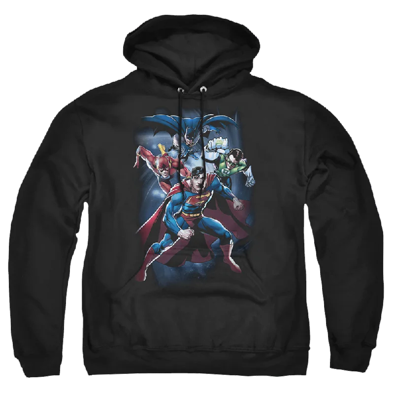 Justice League Cosmic Crew Pullover Hoodie Cap Sleeve Casual