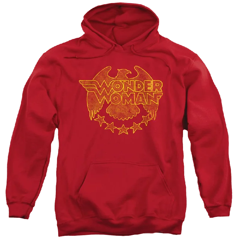 DC Comics Wonder Eagle - Pullover Hoodie Faux Fur Trim