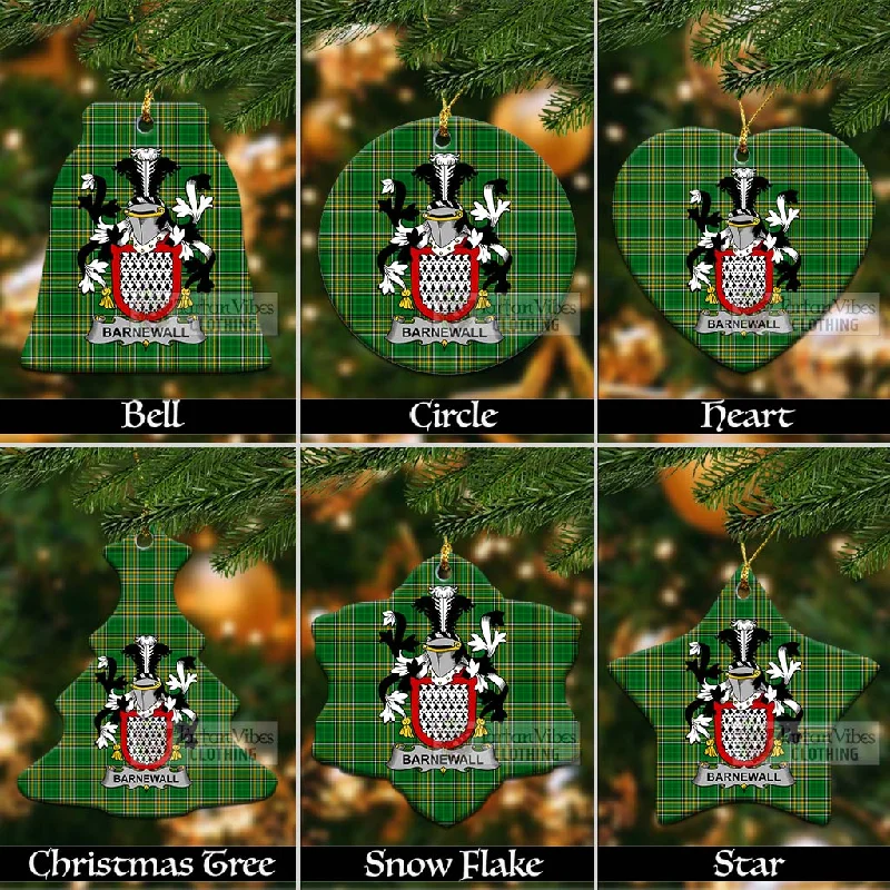 Barnewall Irish Clan Tartan Christmas Ceramic Ornament with Coat of Arms Zip Front Button Front Snap Front Barnewall Irish Clan Tartan Christmas Ceramic Ornament with Coat of Arms Zip Front Button Front Snap Front