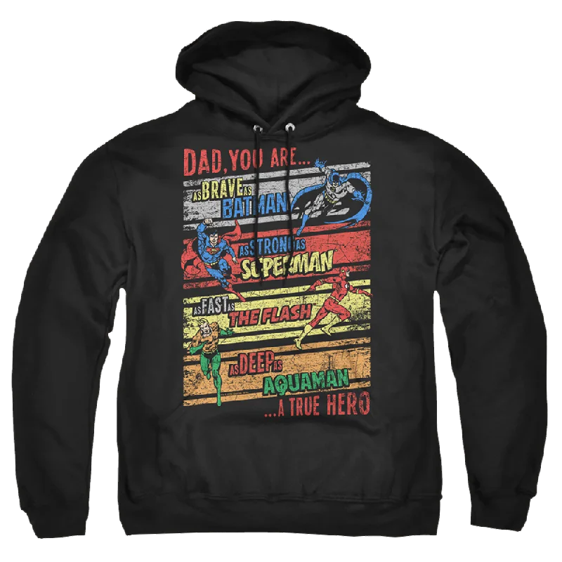Justice League A True Hero Pullover Hoodie Besom Neck Pullover