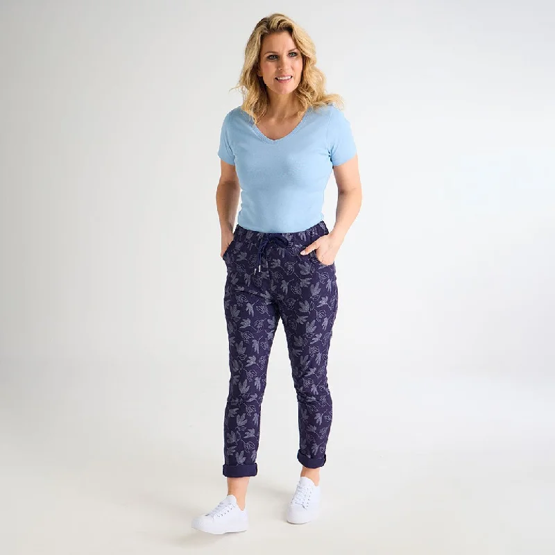 Magic Fit Printed Trousers Trousers Mesh Breathable