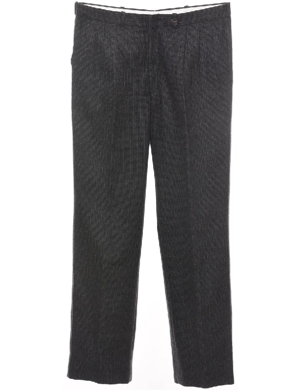 Dark Grey Classic Tapered Trousers - W33 L31 Trousers Bootcut Casual