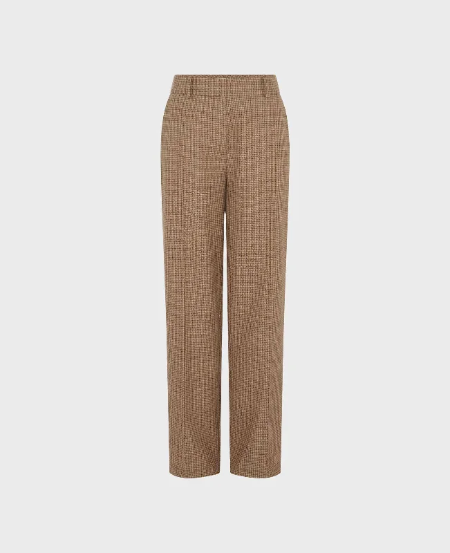 Rosemont Cotton Wool Blend Straight Leg Trousers Trousers versatile functional