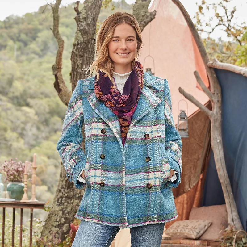 Basilica Plaid Coat Trench Wool Cashmere