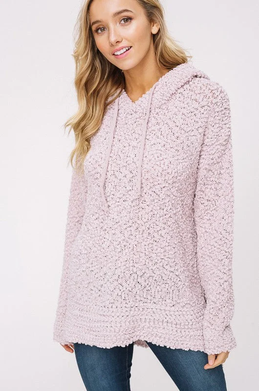 Hailey Popcorn Pullover Hoodie Hooded Sweatshirt Casual Wear Street Style