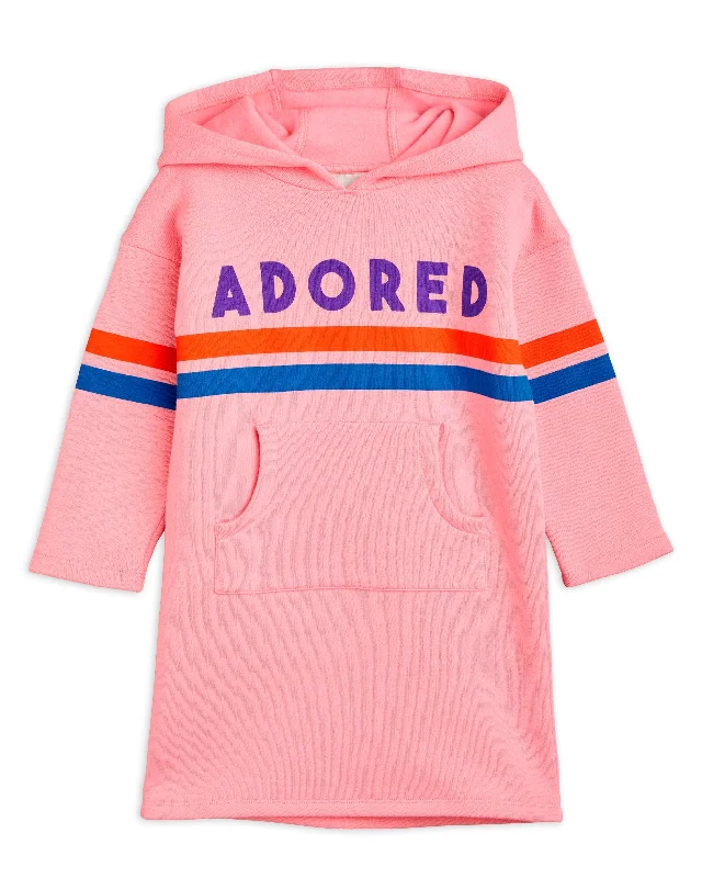 MINI RODINI Pre-SS24 Adored Hooded Sweatshirt Dress Hoodie Crop Top Short Trendy
