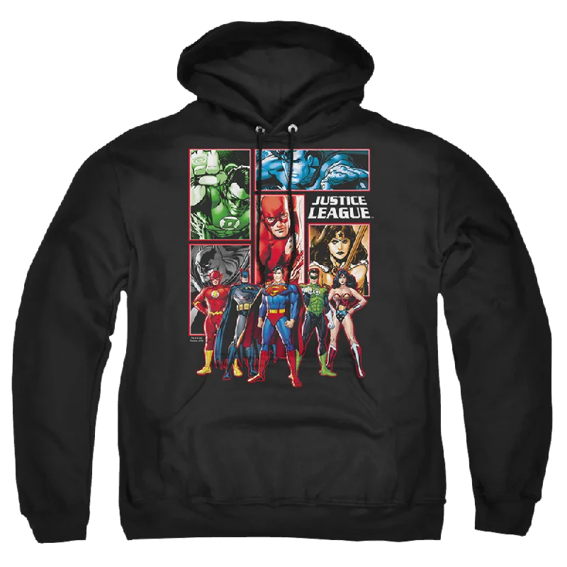 Justice League Justice League Panels Pullover Hoodie Crew Neck Wool
