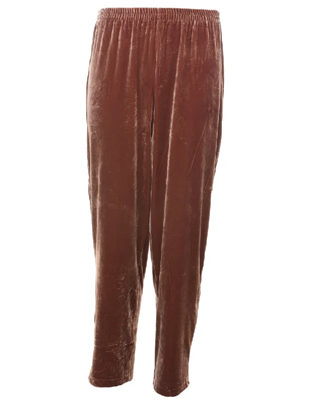 Elasticated Waist Velvet Trousers - W30 L30 Trousers Occasion Special