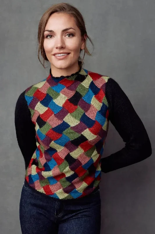Mirella Woman Pullover, Qiviuk, Merino & Silk Chenille Soft Sweater