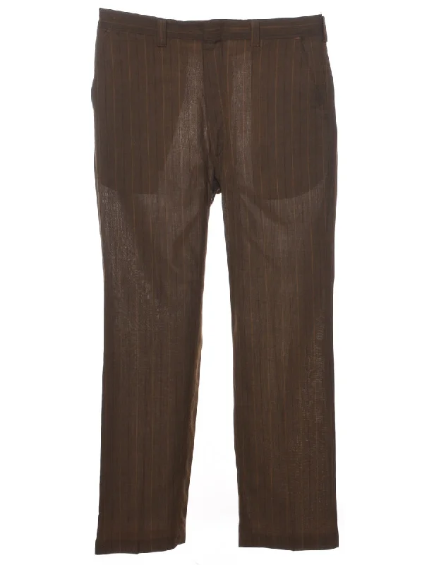Striped Pattern Trousers - W34 L30 Trousers Harem Relaxed Fit