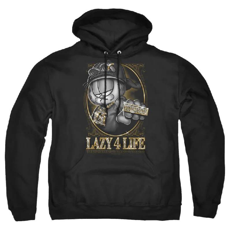 Garfield Lazy 4 Life - Pullover Hoodie Slit Sleeve Stylish