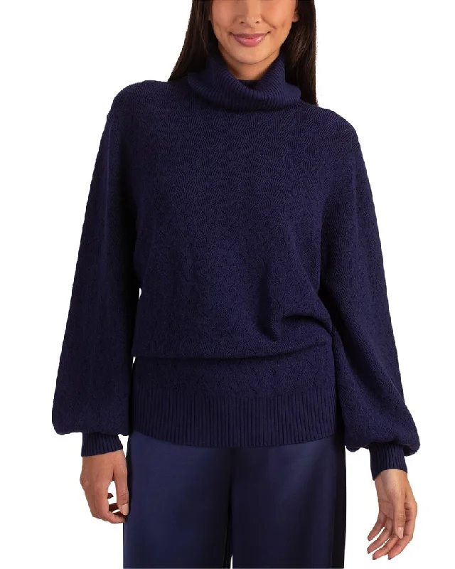 Trina Turk Rosalind Wool Pullover Thin Wool Pullover
