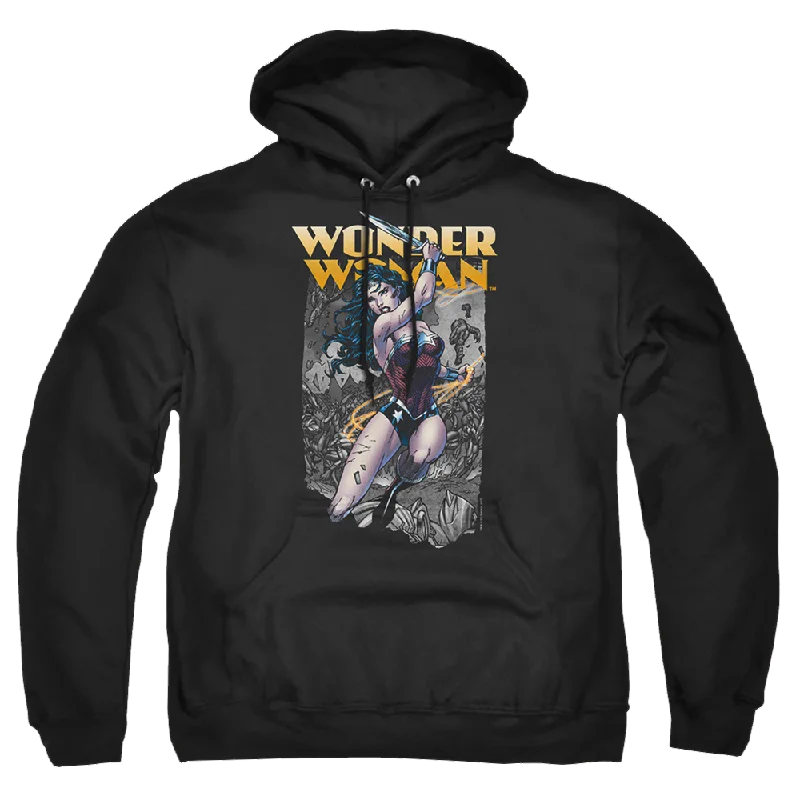 Justice League Wonder Slice Pullover Hoodie Over Sleeve Pullover