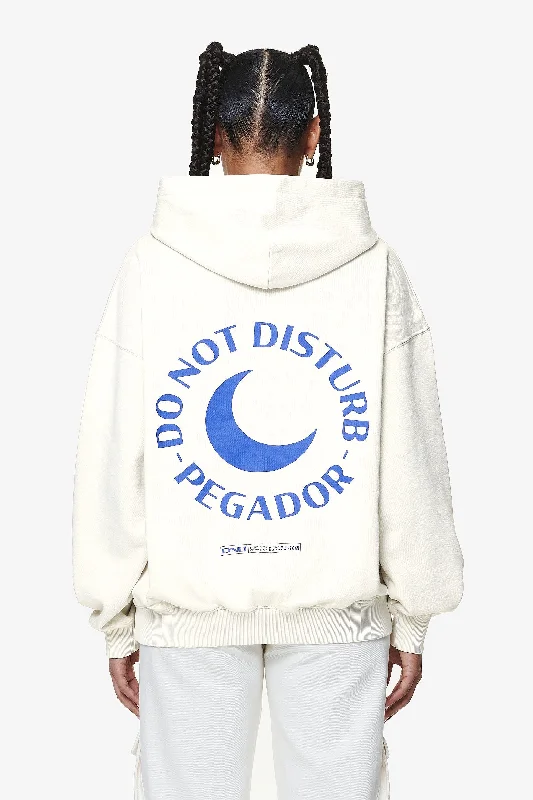 Ekne Oversized Hoodie Washed Salty Cream Hoodie with Back Slit Movement Comfort