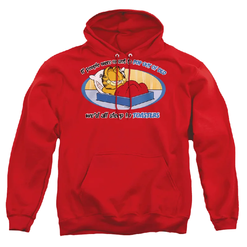 Garfield Pop Out Of Bed - Pullover Hoodie Batwing Sleeve Top