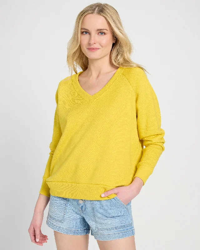 Breaker V-Neck Sweatshirt Oversized Hoodie Comfort Casual